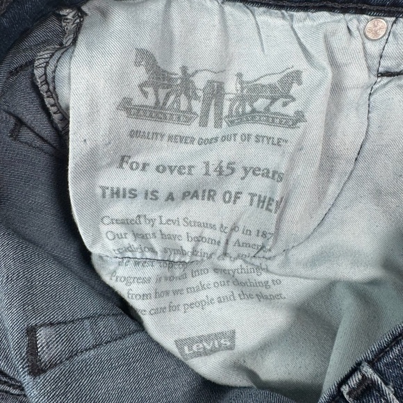 Levis Jeans Mens 33X34 Blue 541 Straight Leg High Rise Dark Wash - Picture 6 of 13